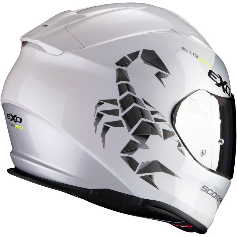 Integralna čelada Scorpion EXO-510 Air Pique belo-srebrna