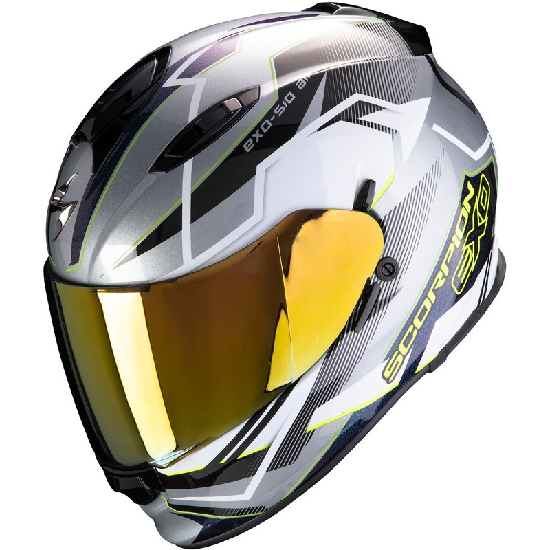 Integralna čelada Scorpion EXO-510 Air Balt silver-white-fluo yellow razprodaja