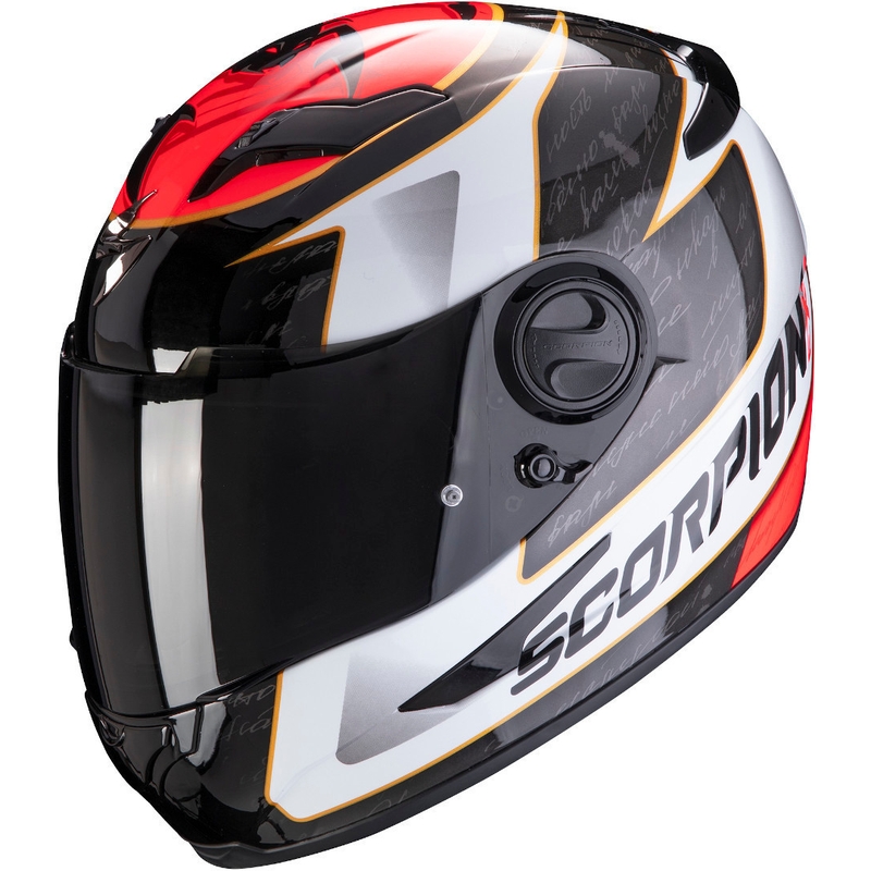 Integralna čelada Scorpion EXO-490 Tour črno-bela-rdeča razprodaja
