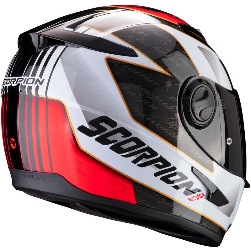 Integralna čelada Scorpion EXO-490 Tour črno-bela-rdeča razprodaja