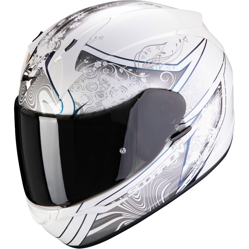 Integralna čelada Scorpion EXO-390 Clara belo-srebrna