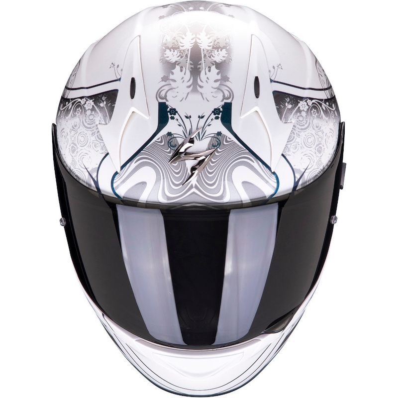 Integralna čelada Scorpion EXO-390 Clara belo-srebrna