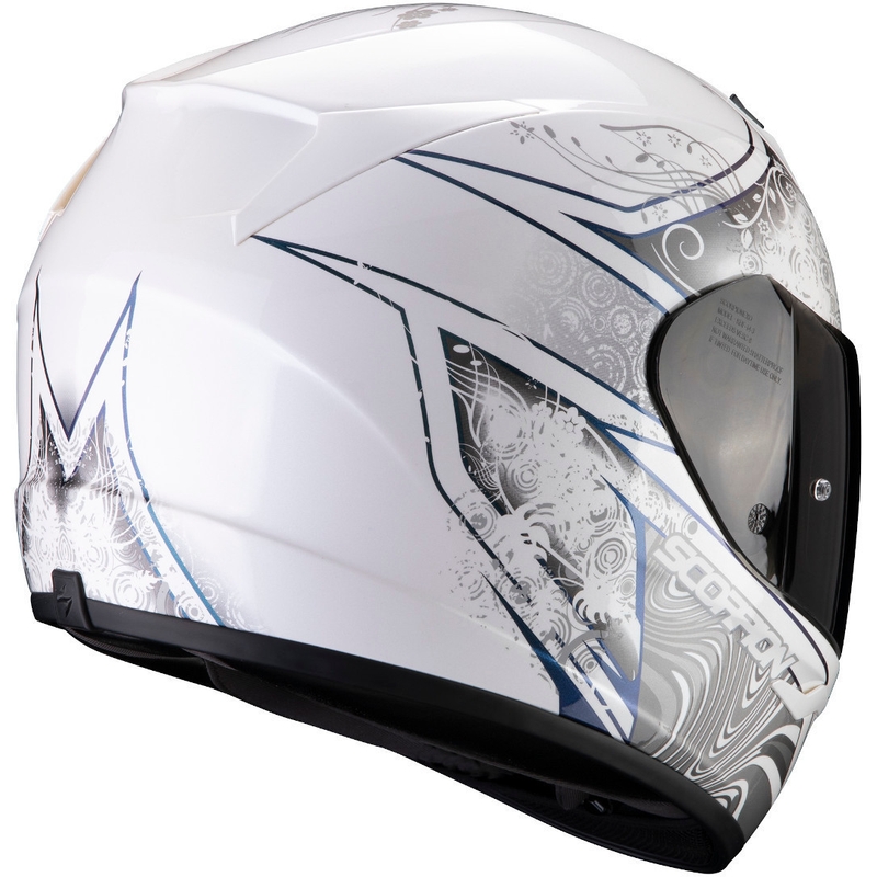 Integralna čelada Scorpion EXO-390 Clara belo-srebrna