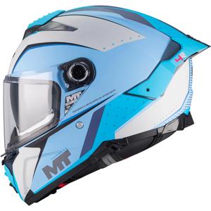 Celoobrazna motoristična čelada MT Thunder 4 R SV Wind Tunnel C7 mat modro-siva