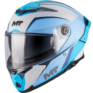 Celoobrazna motoristična čelada MT Thunder 4 R SV Wind Tunnel C7 mat modro-siva