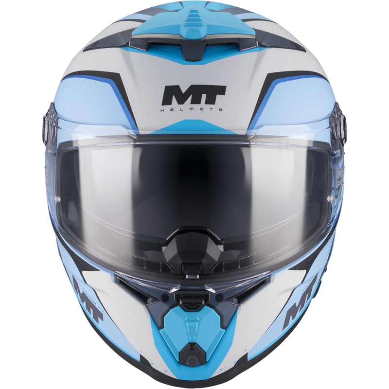 Celoobrazna motoristična čelada MT Thunder 4 R SV Wind Tunnel C7 mat modro-siva