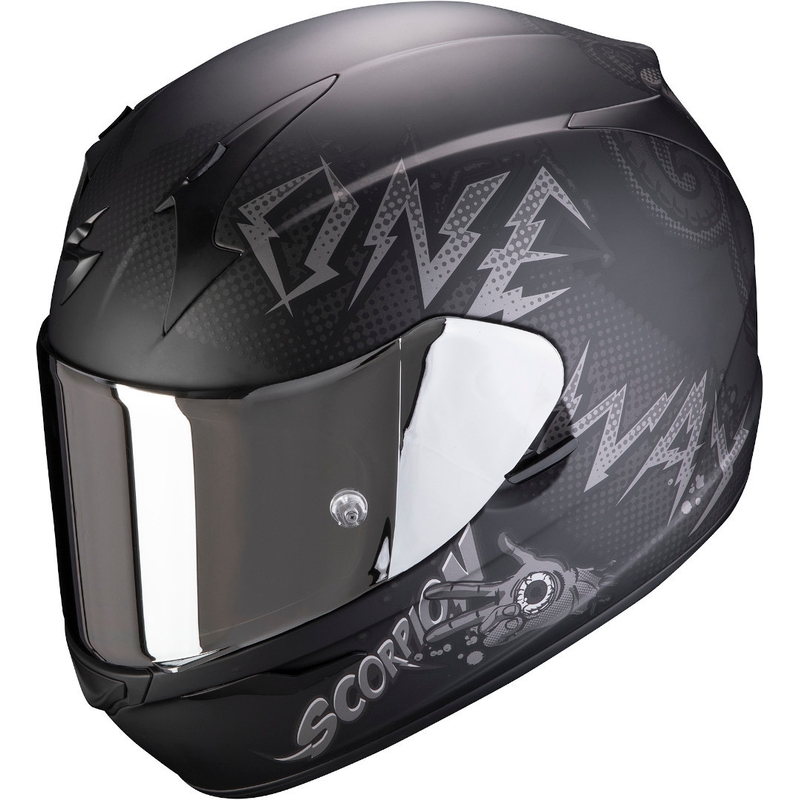 Integralna čelada Scorpion EXO-390 Oneway črno-srebrna