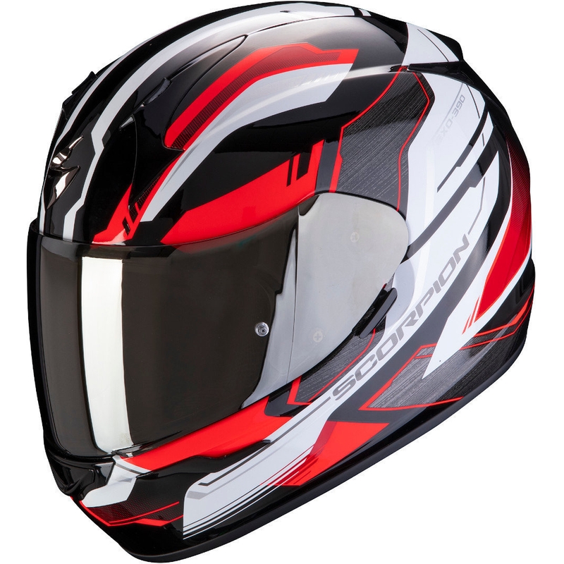 Integralna čelada Scorpion EXO-390 Boost črno-bela-rdeča