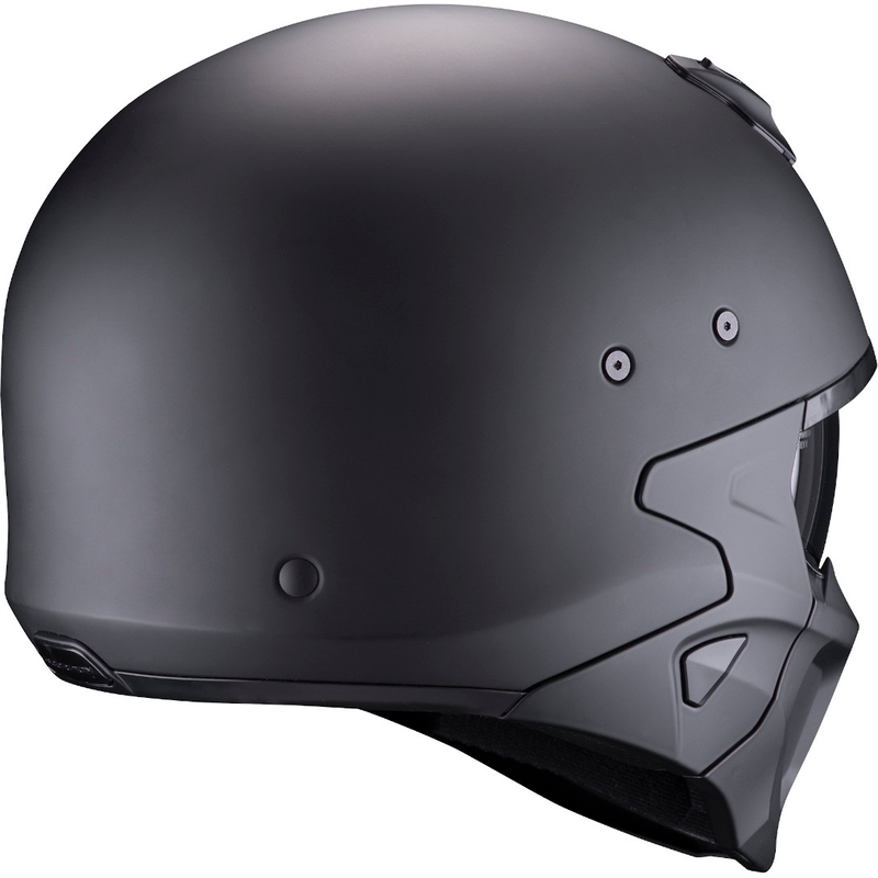 Odprta čelada z masko Scorpion COVERT-X Črna mat barva