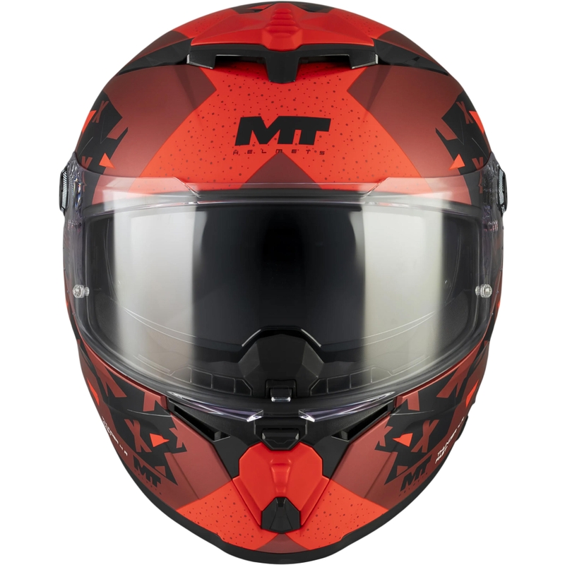 Celoobrazna motoristična čelada MT Thunder 4 R SV Fast C5 mat črno-sivo-rdeča