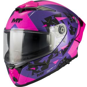 Motoristična čelada MT Thunder 4 R SV Fast C8 vijolično-roza-črna