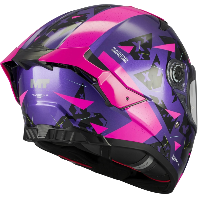 Motoristična čelada MT Thunder 4 R SV Fast C8 vijolično-roza-črna