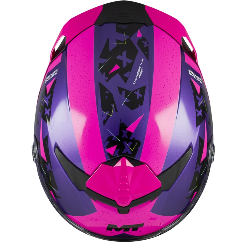 Motoristična čelada MT Thunder 4 R SV Fast C8 vijolično-roza-črna