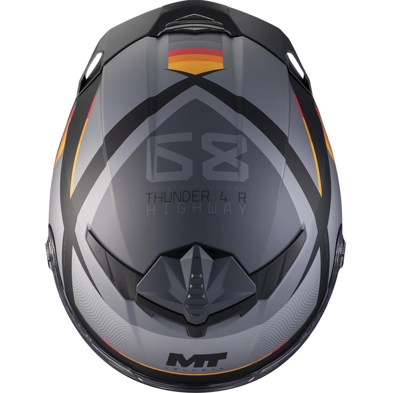 Motoristična čelada MT Thunder 4 R SV Highway B5 z integralnim obrazom, mat sivo-črna