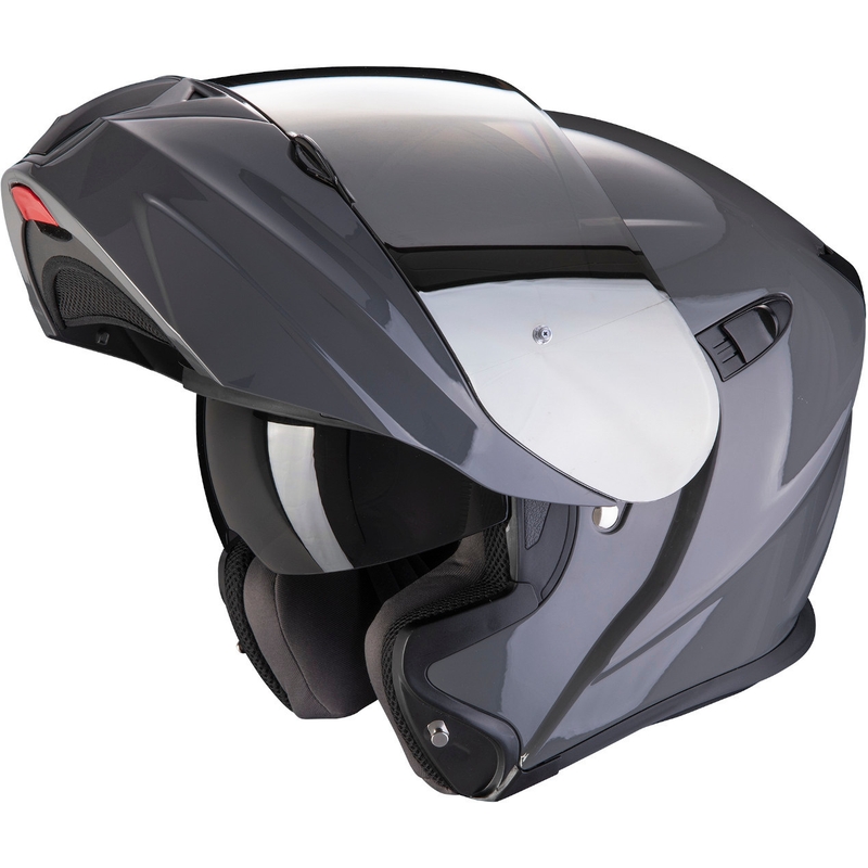 Motoristična čelada zložljiva Scorpion EXO-920 siva razprodaja