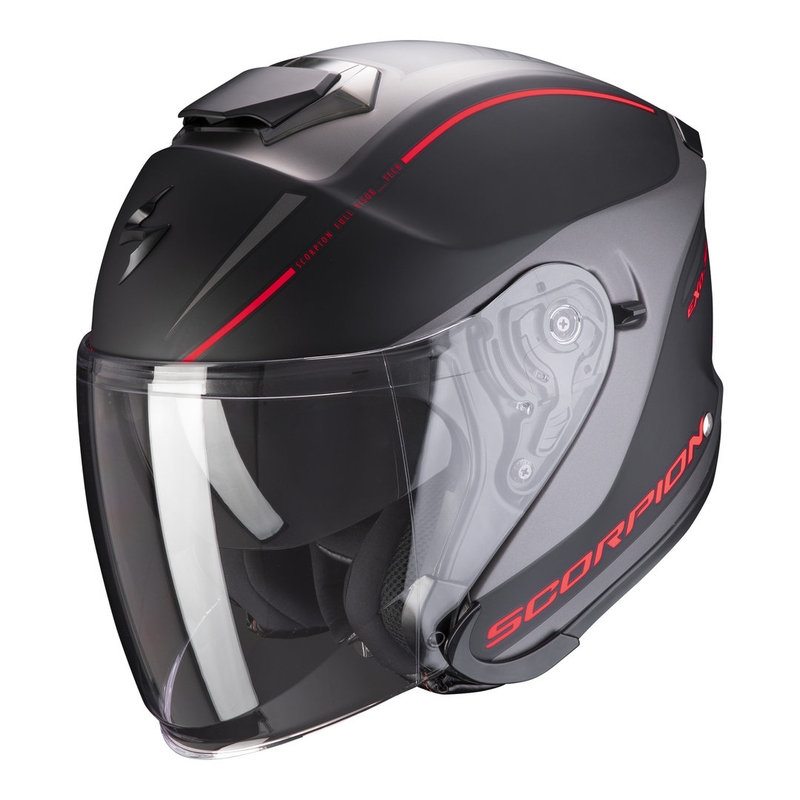 Odprta čelada Scorpion EXO-S1 Shadow black-red razprodaja