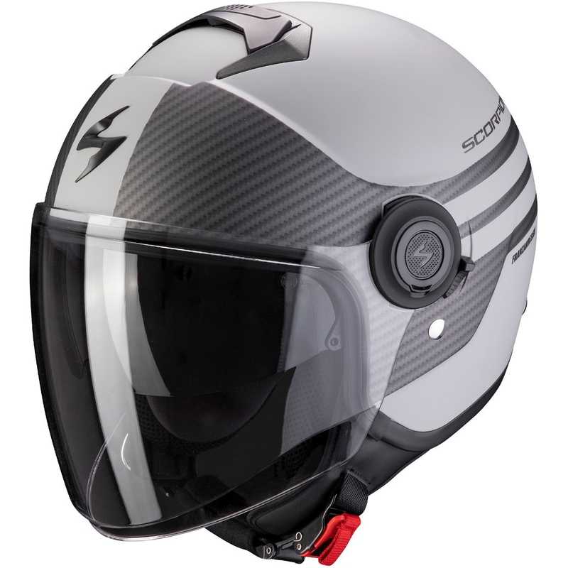 Odprta čelada Scorpion EXO-CITY Moda sivo-črna razprodaja