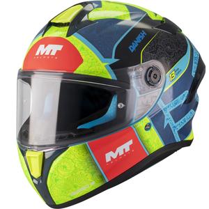 Motoristična čelada MT Targo S Danish_26_Brasil C3 modro-fluo rumeno-rdeča