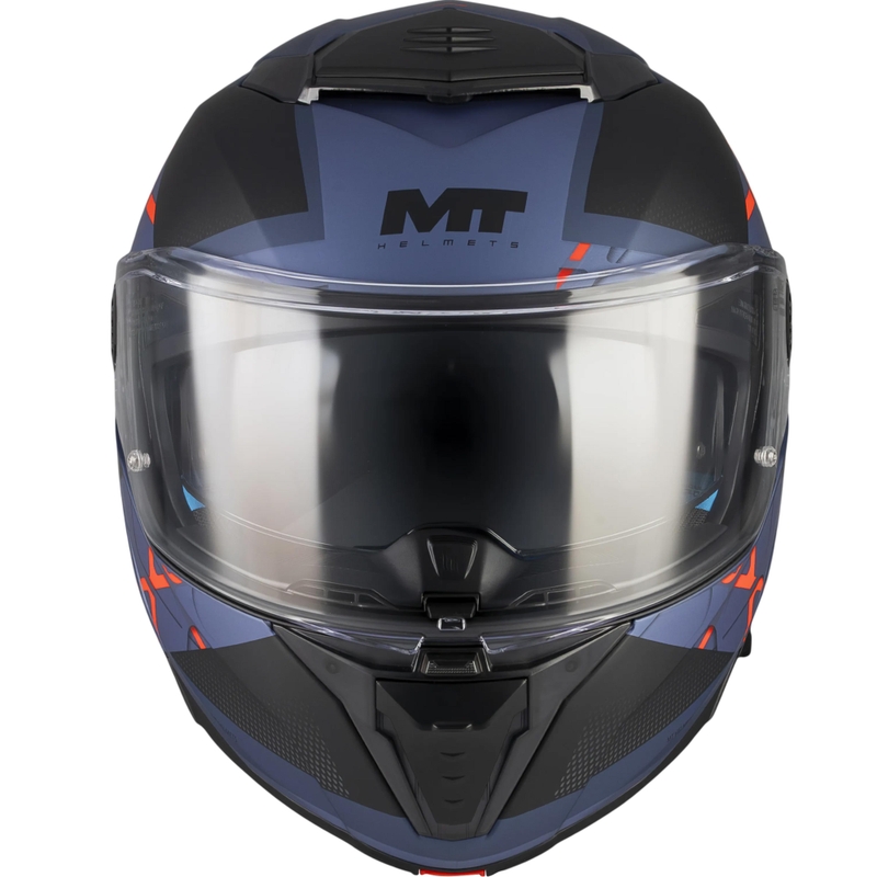 Motoristična čelada MT Atom 2 SV Change C17 z zložljivo platformo, mat črno-modra