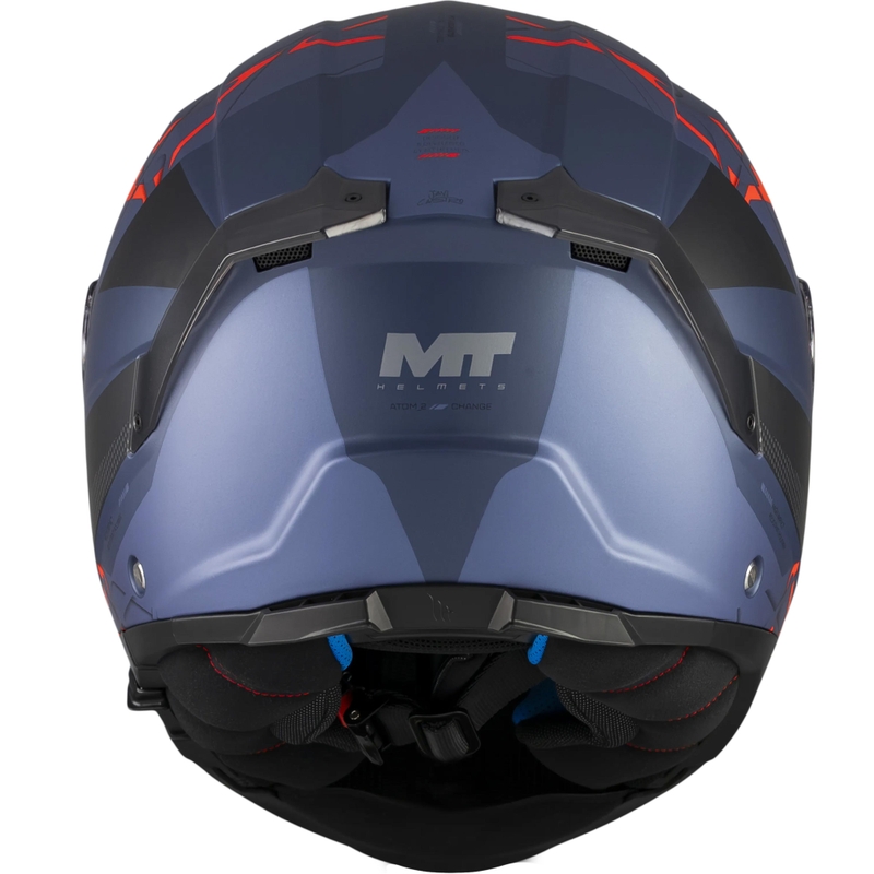 Motoristična čelada MT Atom 2 SV Change C17 z zložljivo platformo, mat črno-modra