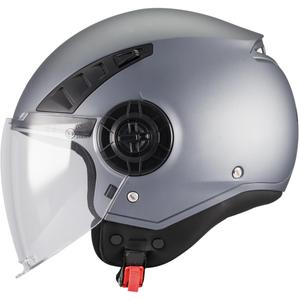 Odprta motoristična čelada MT Aeris Pure A2 mat siva