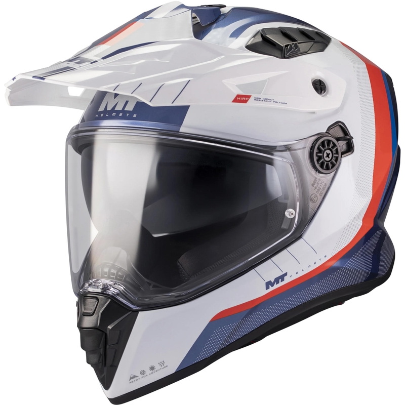Enduro motoristična čelada MT Track SV Nomad C0 modro-belo-rdeča