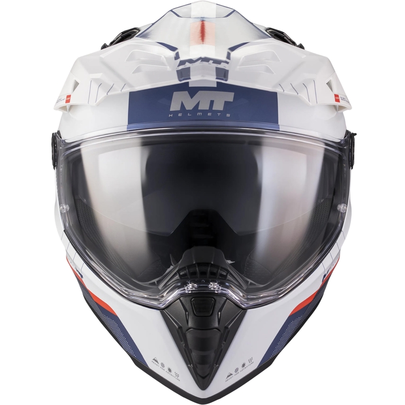 Enduro motoristična čelada MT Track SV Nomad C0 modro-belo-rdeča