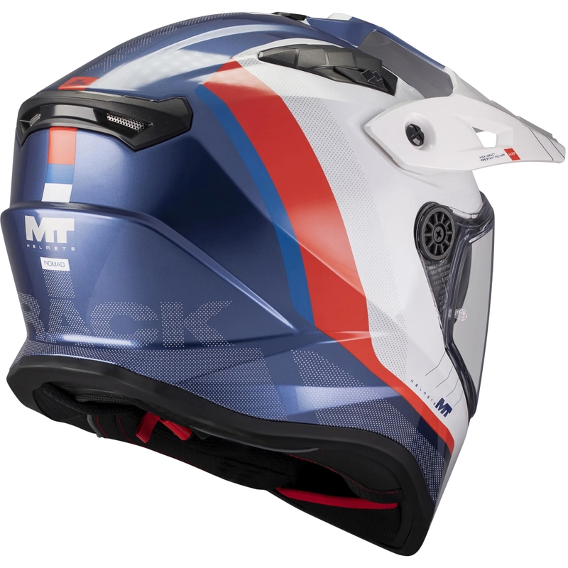 Enduro motoristična čelada MT Track SV Nomad C0 modro-belo-rdeča
