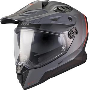 Enduro motoristična čelada MT Track SV Nomad B25 mat črno-sivo-rdeča