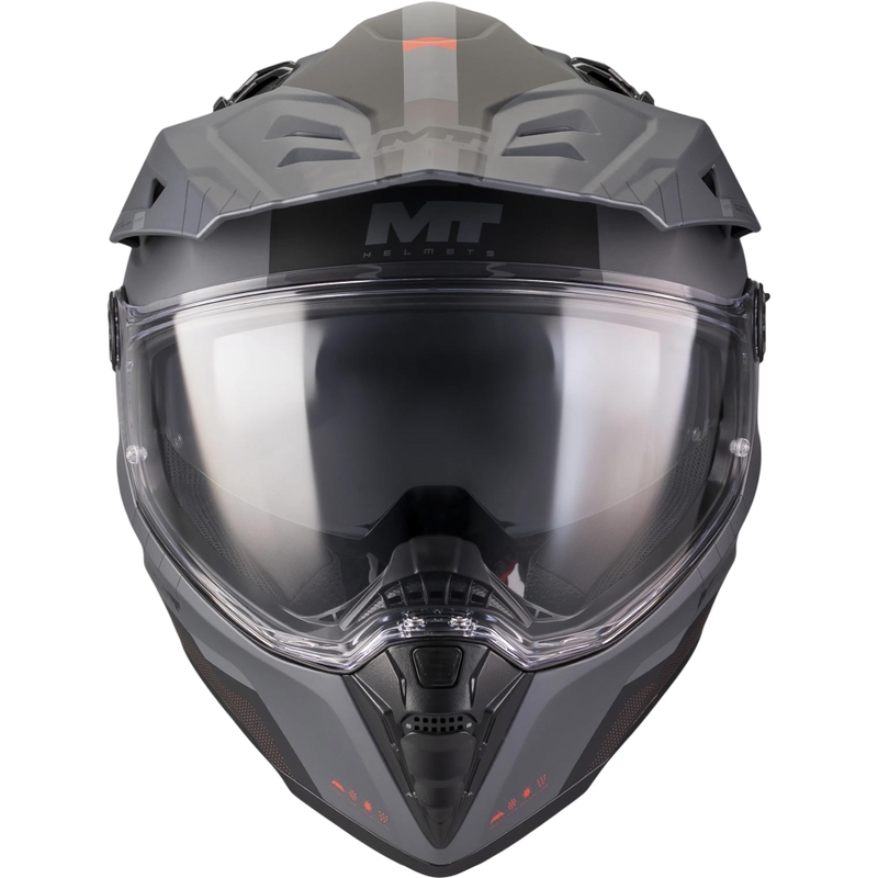 Enduro motoristična čelada MT Track SV Nomad B25 mat črno-sivo-rdeča