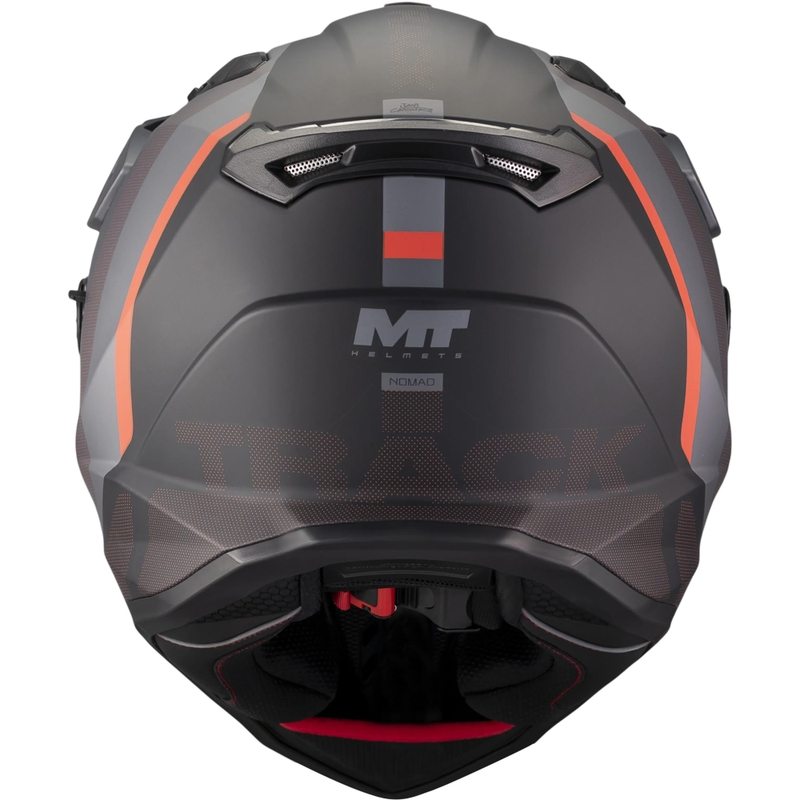 Enduro motoristična čelada MT Track SV Nomad B25 mat črno-sivo-rdeča