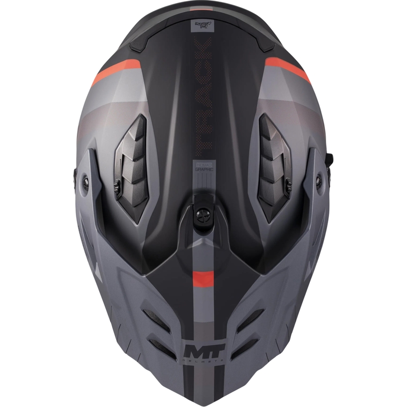 Enduro motoristična čelada MT Track SV Nomad B25 mat črno-sivo-rdeča