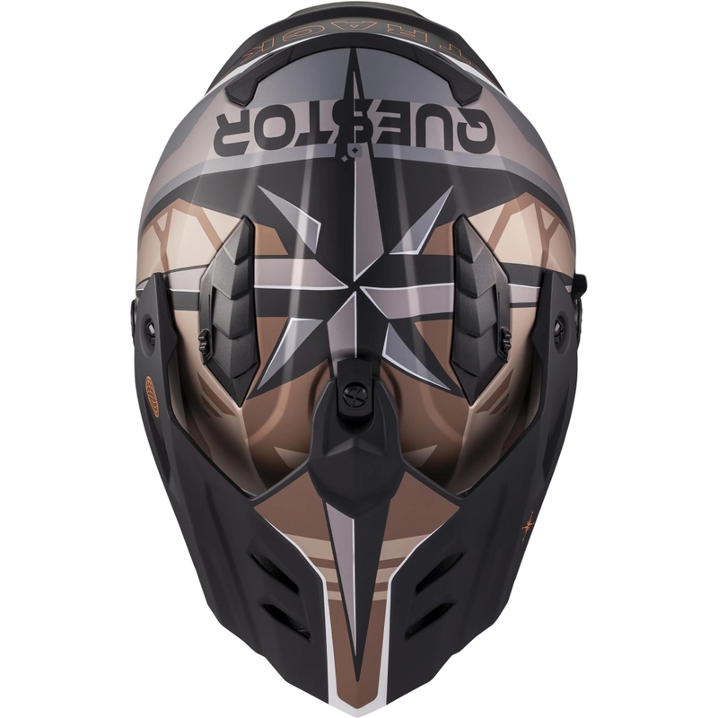 Enduro motoristična čelada MT Track SV Questor B9 mat črno-rjava