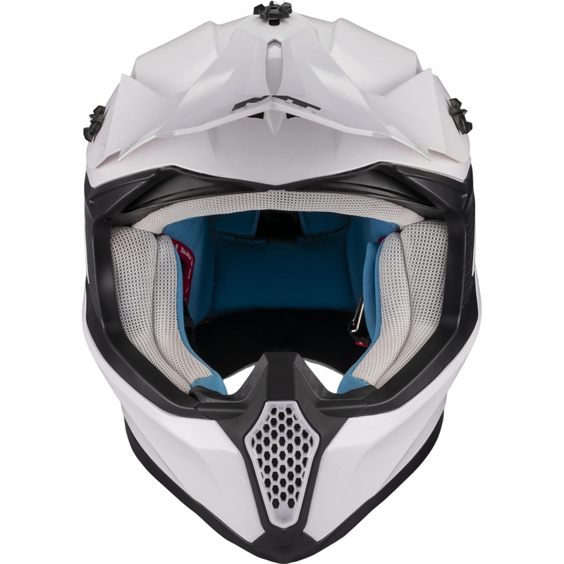 Motokros čelada MT Falcon S Pure A0 bela