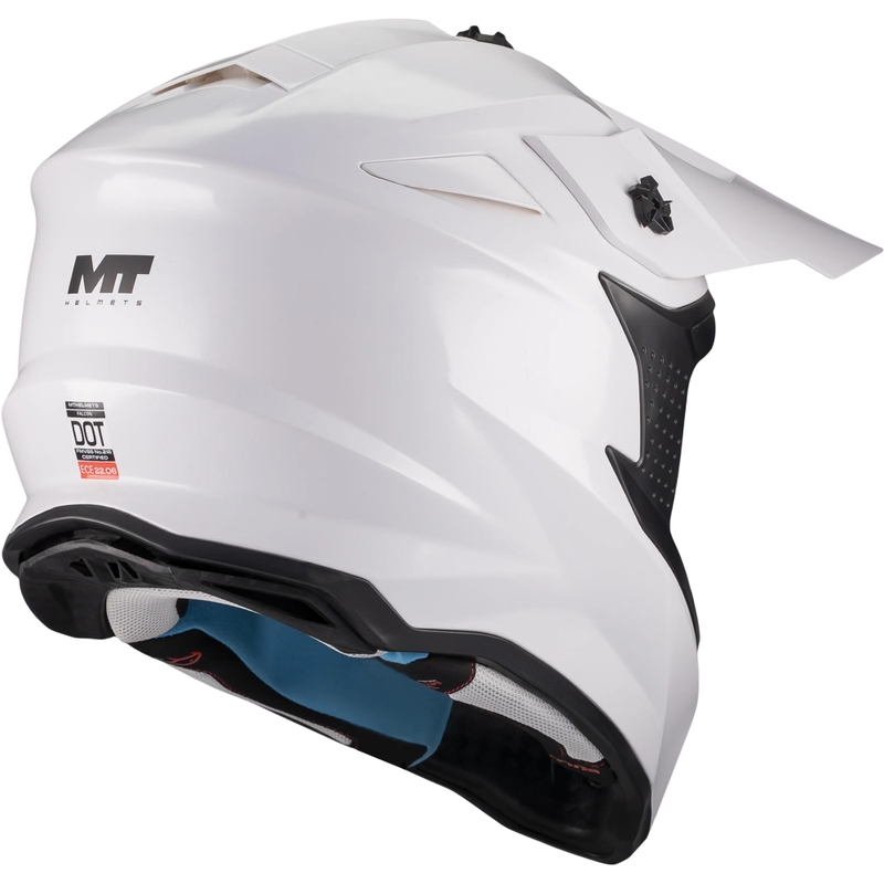 Motokros čelada MT Falcon S Pure A0 bela