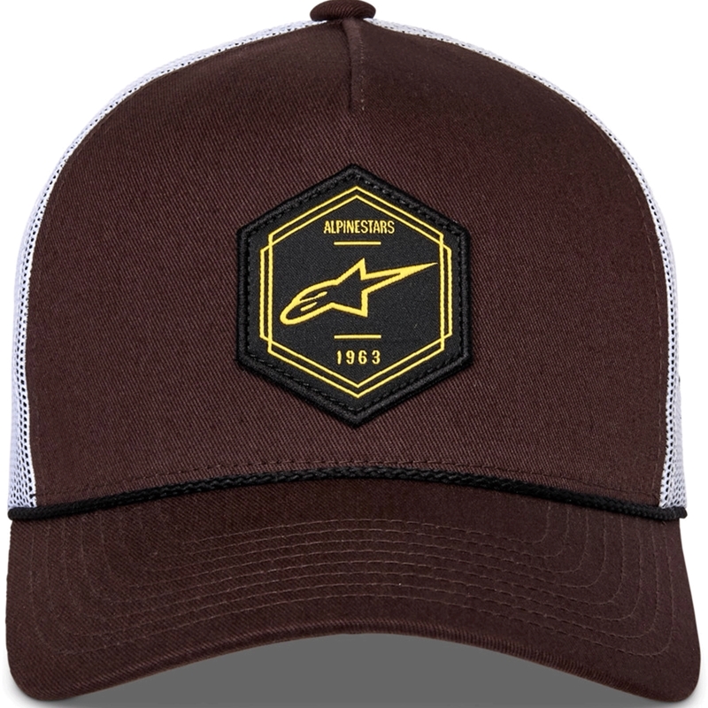 Alpinestars Hexeon Trucker kapa rjavo-bela