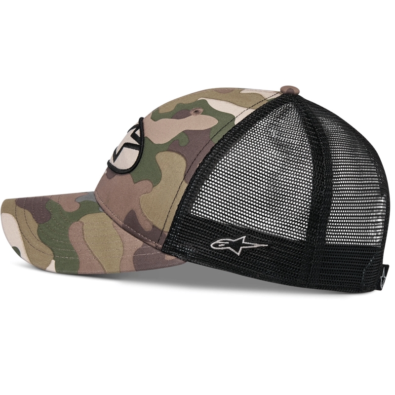 Alpinestars Oblique Camo Trucker kapa zeleno-kamuflažno-črna