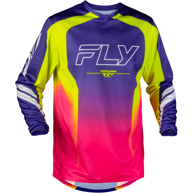 Motokros dres FLY Racing F-16 Raze vijolično-rdeče-rumen