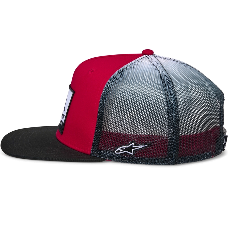 Alpinestars Cali Gradient Trucker kapa rdeče-črno-bela