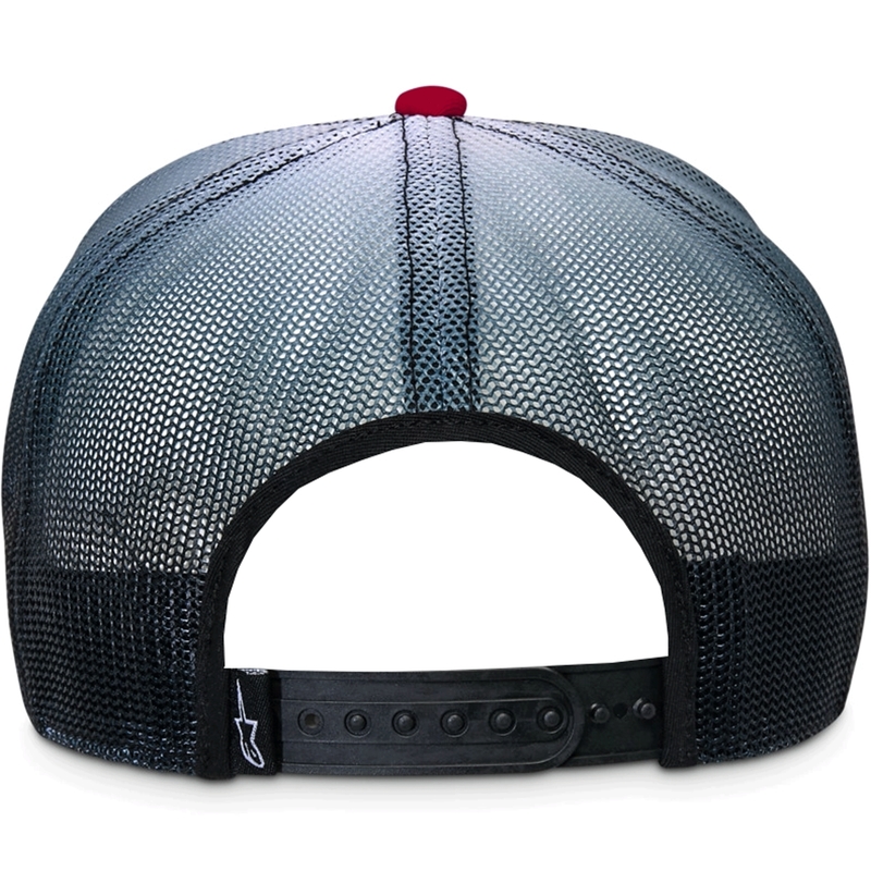 Alpinestars Cali Gradient Trucker kapa rdeče-črno-bela