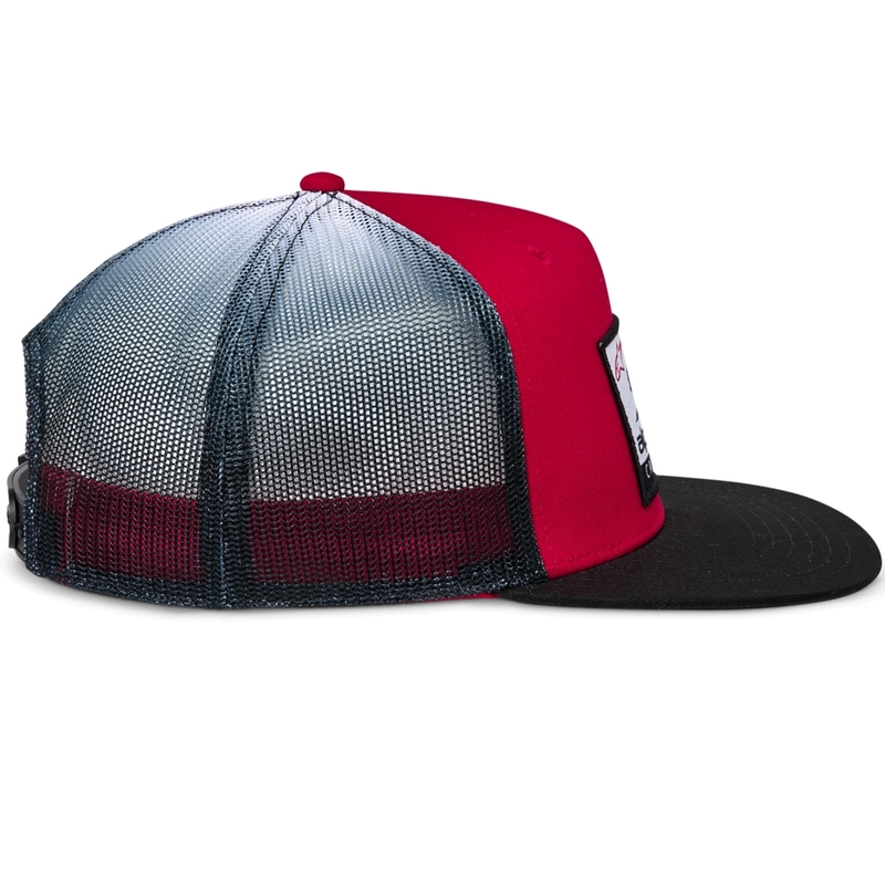 Alpinestars Cali Gradient Trucker kapa rdeče-črno-bela