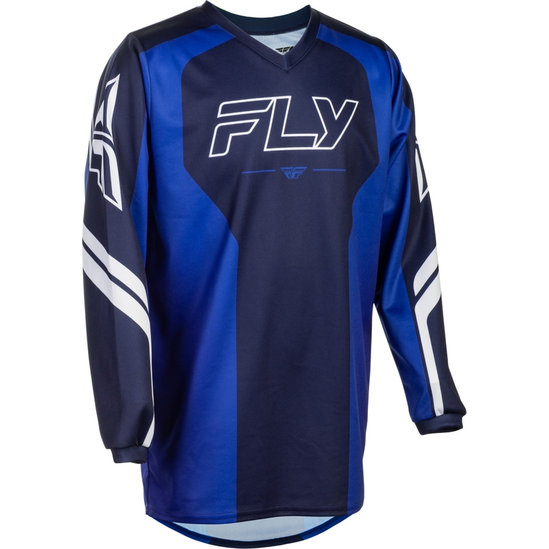 Otroški motokros dres FLY Racing F-16 Raze modro-modro-bel