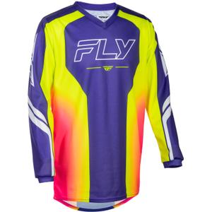 Otroški motokros dres FLY Racing F-16 Raze vijolično-rdeče-rumen