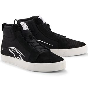 Moto škornji Alpinestars Ride-63 iz platna, črno-beli