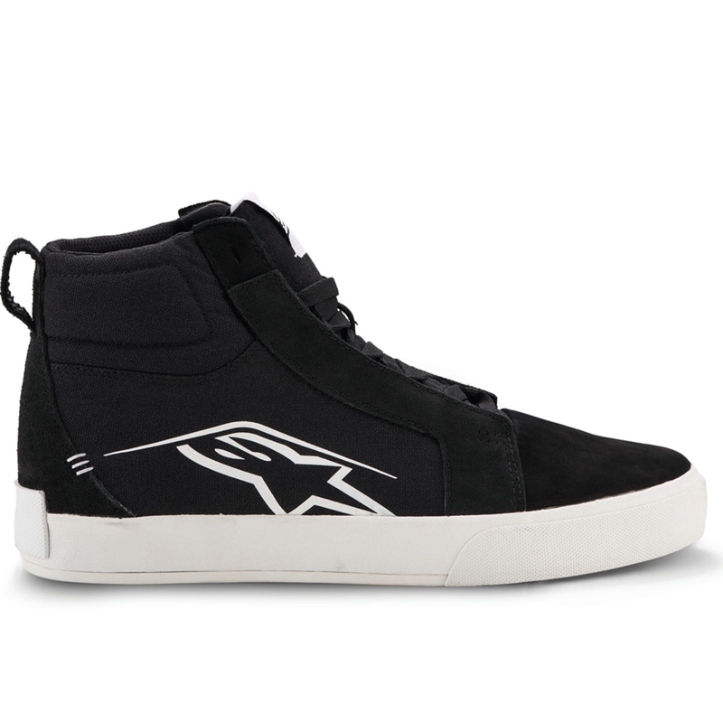 Moto škornji Alpinestars Ride-63 iz platna, črno-beli