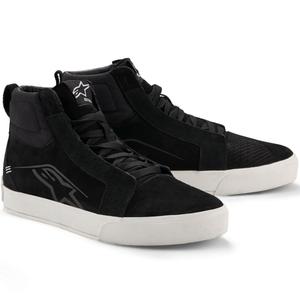 Usnjeni motoristični škornji Alpinestars Ride-63 črno-beli