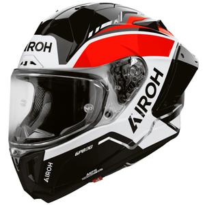 Airoh GP 800 Lane motoristična čelada z integriranim obrazom, rdeča