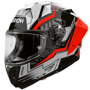 Airoh GP 800 Victory motoristična čelada z integriranim obrazom, rdeča