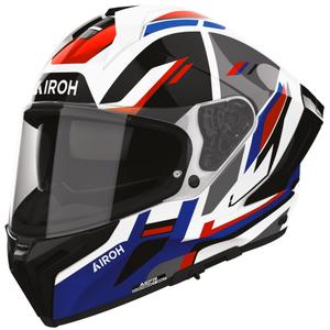 Airoh Matryx Sentry motoristična čelada z integriranim obrazom, rdeče-modra