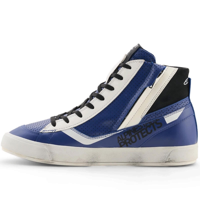 Moto škornji Alpinestars Stated Flair modro-belo-črni